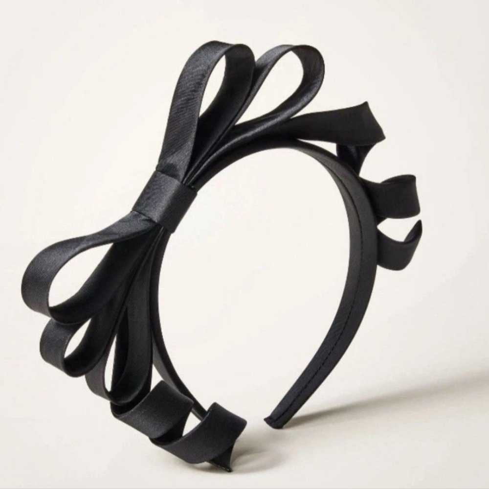 ♠️ Kate Spade New York X Target Black Ribbon Bow Headband Limited Edition 2025
